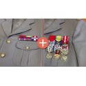 Kit complet Opex porte-médailles et barrettes militaires Martineau